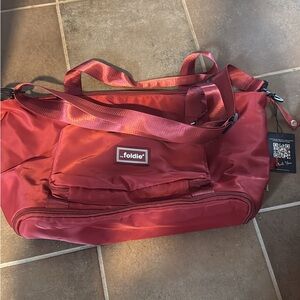 Foldie Red Travel Bag for Women